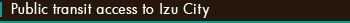Public transit access to Izu City